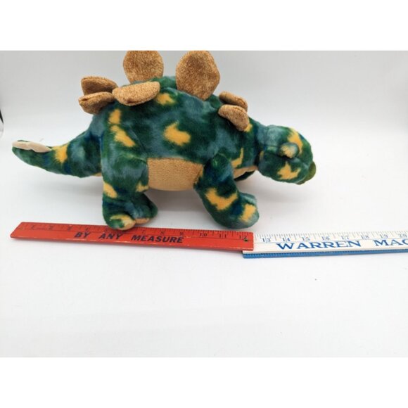Aurora Plush Stuffed Stegosaurus Dinosaur Toy 14" Green Tie-Dye Soft Cuddly Cuti - Picture 6 of 8
